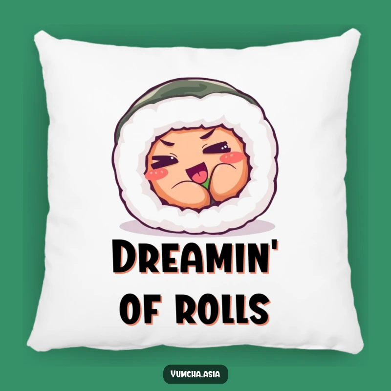 Funny Sushi Roll Pillow - Cozy Playful Exertion Comfort, Humorous Gift
