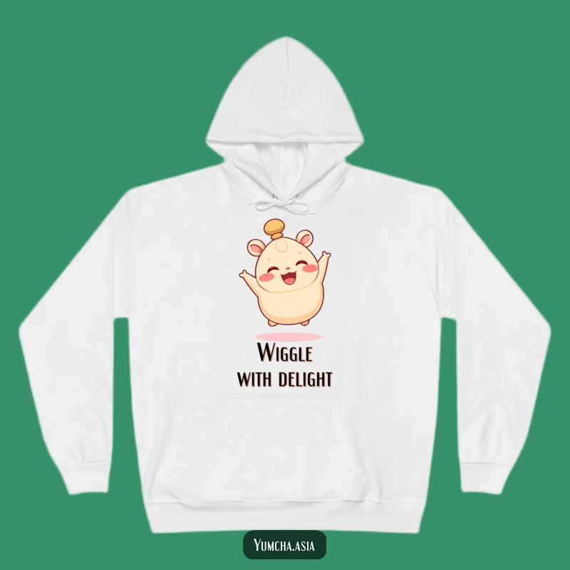 Funny Happy Bao Bun Hoodie - Cozi Wiggling Top Knot Gift